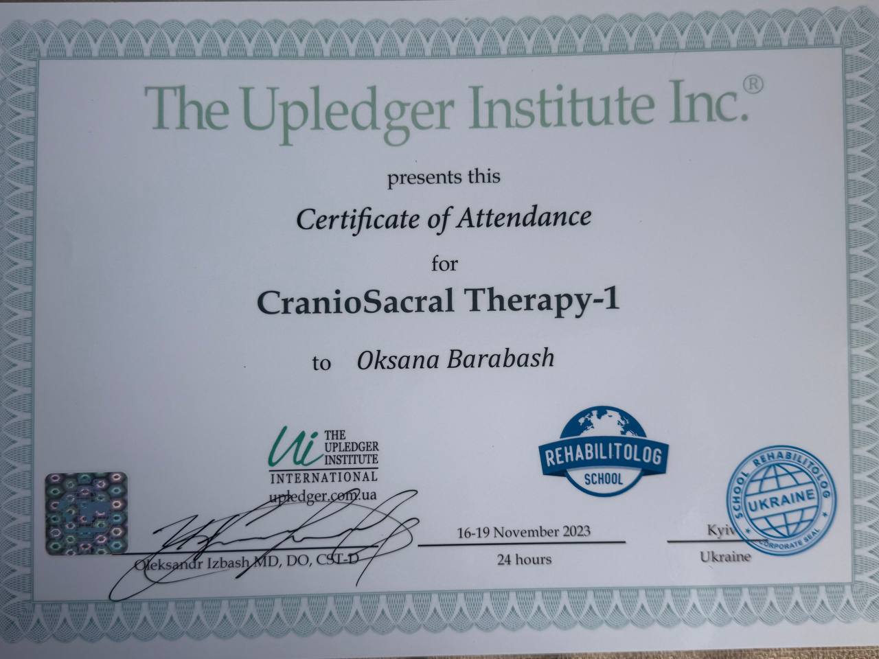 CranioSacral Therapy-1 · The Upledger Institute